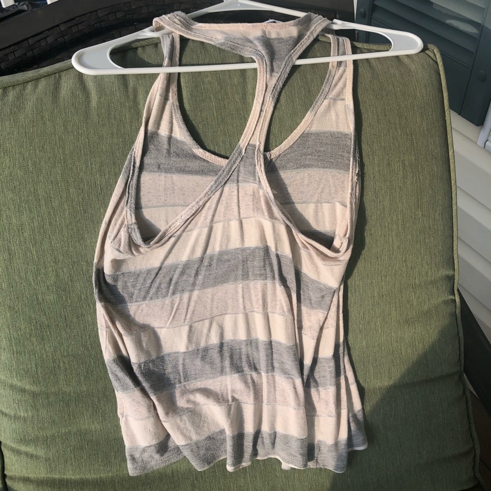Striped Racerback button tank - Picture 3 of 3